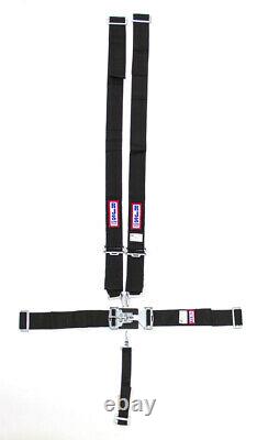 Rjs Safety 1130401 5-pt Harness System BK Complete Wrap Seat Belt Retractor Rele