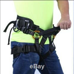 Rock Climbing Harness Tree Surgeon Rappelling Equip Seat Safety Bust Belt Adjust