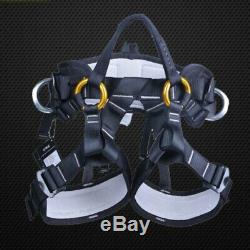 Rock Climbing Harness Tree Surgeon Rappelling Equip Seat Safety Bust Belt Adjust