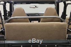 Rock Hard 4X4 Front Seat Straight Across Harness Bar 79-95 Jeep CJ & Wrangler YJ