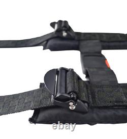 Rzr Seat Belt Harness 2 New Race Harness 4 Point Latch Type Black Checkerboard