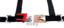 Rzr Seat Belt Harness 2 New Race Harness 4 Point Latch Type Black Checkerboard