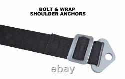 Rzr Seat Belt Harness 2 New Race Harness 4 Point Latch Type Black Checkerboard