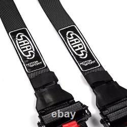 SAAS Racing Harness FIA Approved 6 Point HANS Homologated 3 2 Black
