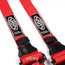 SAAS Racing Harness FIA Approved 6 Point HANS Homologated 3 2 Red