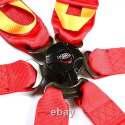 SAAS Racing Harness FIA Approved 6 Point HANS Homologated 3 2 Red