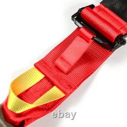 SAAS Racing Harness FIA Approved 6 Point HANS Homologated 3 2 Red