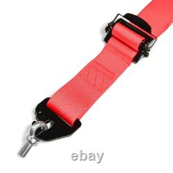 SAAS Racing Harness FIA Approved 6 Point HANS Homologated 3 2 Red
