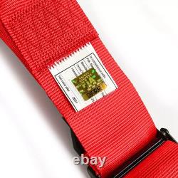 SAAS Racing Harness FIA Approved 6 Point HANS Homologated 3 2 Red