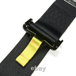 SAAS S5103SFI Racing harness 5 point 3 Cam lock Clip in SFI Black 2026