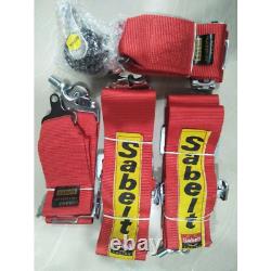 SABELT RED Universal 3' Inch 4 Point Racing Harness/Seat Belt Quick Release