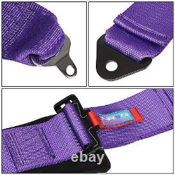 SFI 16.1 Spproved 5-Point Racing Seat Belt Safety Harness Cam Lock Buckle Purple