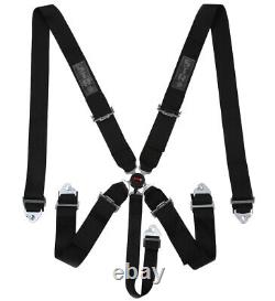SFI 5-Point Race Harness Seat Belt Aircraft Camlock Safety F1 F2 Black STR