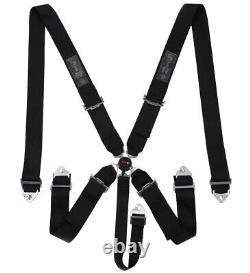 SFI 5-Point Race Harness Seat Belt Aircraft Camlock Safety F1 F2 Black STR