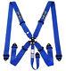 SFI 5-Point Race Harness Seat Belt Aircraft Camlock Safety F1 F2 Blue STR
