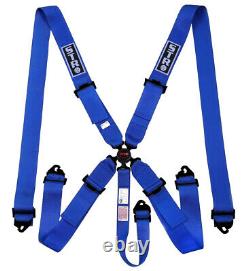SFI 5-Point Race Harness Seat Belt Aircraft Camlock Safety F1 F2 Blue STR