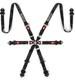 SPARCO H-8 Endurance 6-Point FHR Harness Seat Belt Black FIA 8853-2016 Approved