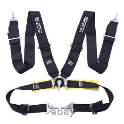 SPARCO Racing 4 Point 3 Seat Belt Quick Release Seatbelt Snap-On Harness New