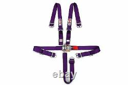 STR 2 NINJA 5 Point SFI Approved Racing Harness Seat Belt Nascar Buckle PURPLE