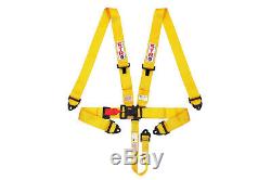 STR 3 NASCAR 5 Point Lever Latch Harness, Seat Belt, Racing Track Day Yellow