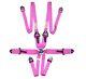 STR 6-Point 3 to 2 FHR HANS Race/Rally Harness Seat Belt FIA 2024 PINK NEW