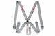 STR SFI 5-Point Racing Safety Harness Seat Belt Aircraft Camlock F1 F2 Silver
