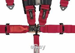 STV Motorsports Racing Seat Belt Harness Pink 5 Point 3 Inch Off-Road Set of 2