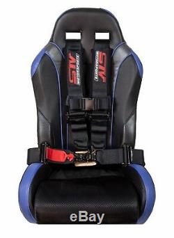 STV Motorsports Universal Black 4 Point 3 Inch Straps Racing Harness Seat Belt