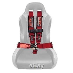 STV Motorsports Universal Red 5 Point Quick Release Racing Seat Belt Harness
