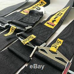 Sabelt Black 4 Point Camlock Quick Release Seat Belt Harness Racing