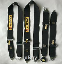 Sabelt Black 4 Point Camlock Quick Release Seat Belt Harness Racing