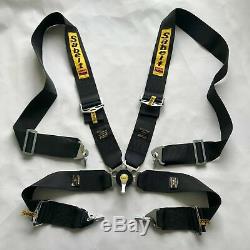 Sabelt Black 4 Point Camlock Quick Release Seat Belt Harness Racing