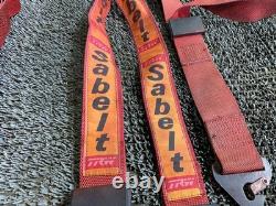Sabelt TRW 5-point seat belt, 2-inch turnbuckle harness, red, univers / 2T7-1045