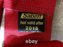 Sabelt seat belt harness 3-inch turn buckle cam lock race circuit back / S7-1445
