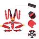 Safety Harness Camlock Quick Release Red Car Seat Belt Adjustable Harness Racing