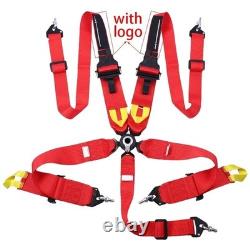 Safety Harness Camlock Quick Release Red Car Seat Belt Adjustable Harness Racing