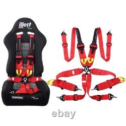 Safety Harness Camlock Quick Release Red Car Seat Belt Adjustable Harness Racing