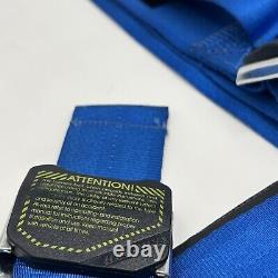 Schroth 4 Point Rallye Cross Driver / Passenger Harness Belt Set Blue OUTDATED