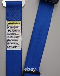 Schroth Racing Blue Harnesses Seat Belts with Pads Rallye 4 ASM BMW Mini R50