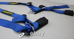 Schroth Racing Blue Harnesses Seat Belts with Pads Rallye 4 ASM BMW Mini R50