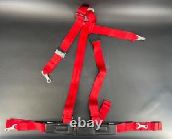 Schroth Racing Harness Rallye 4 Red Seat Belt 4-Point FIA SFI Track Drift Rally