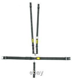 Schroth Racing sr 76050H 5pt Harness System SFI LatchLink Black HANS Seat Belt R