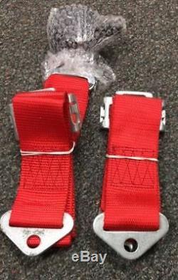 Seat Belt 4 Point Racing Harness Quick Release Track Race Drift 4x4 Red