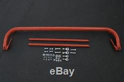 Seatbelt/Seat Belt Harness Bar Kit Red 47-52.5 Adjustable Universal