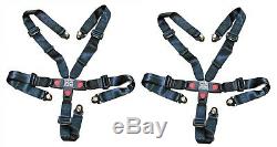 Set of 2, Universal 5 Point Safety Seat Belts Shoulder Harness Go Kart Off Road