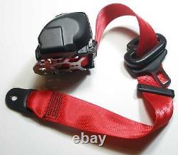 Set of 4 NEW indian-red Porsche 911 993 / 964 TRW / REPA FRONT / REAR SEAT BELTS