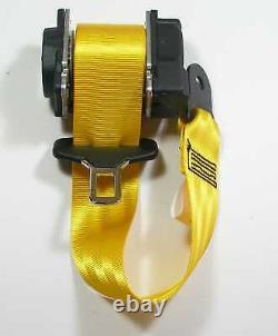 Set of 4 NEW speed-yellow Porsche 911 993 / 964 TRWithREPA FRONT / REAR SEAT BELT