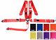 Sfi 16.1 Cam Lock Racing Harness Seat Belt 3 Universal 5 Point Red Or Any Color