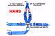 Sfi 16.1 Cam Lock Seat Belt Blue Hans Race Harness 5 Point V Roll Bar Mount