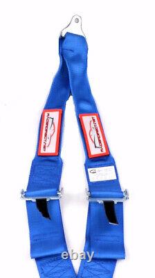 Sfi 16.1 Cam Lock Seat Belt Blue Hans Race Harness 5 Point V Roll Bar Mount